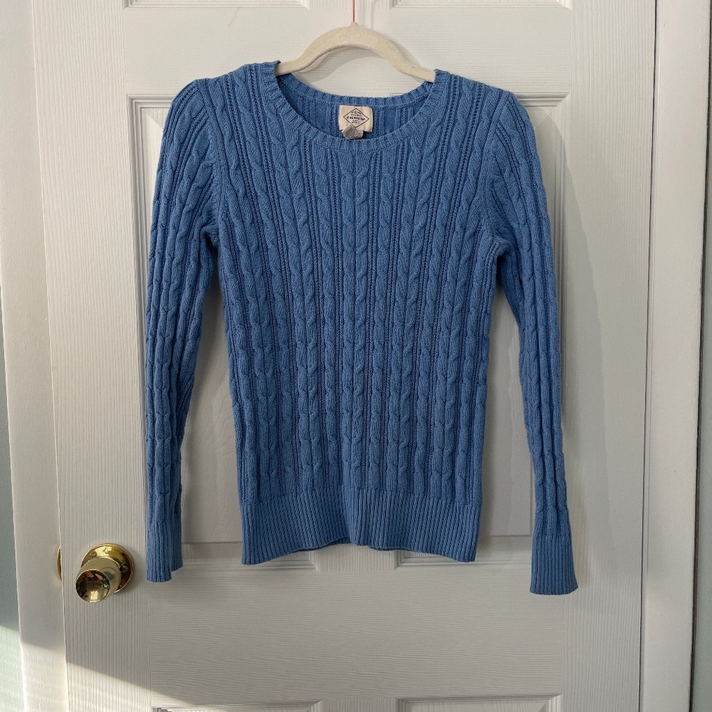 St. John’s Bay Cotton blend sweater, blue Medium